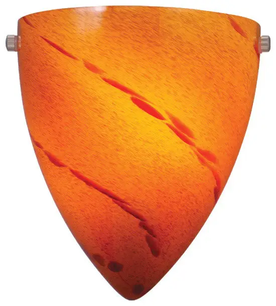 Milano 9" Wall Sconce Satin Nickel With Lava Swirl Glass