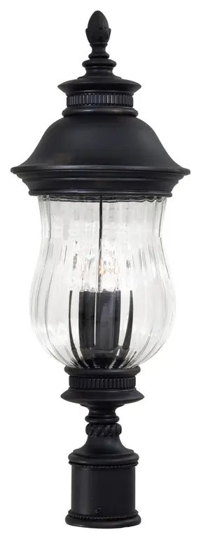 Minka Lavery Newport 3 Light Outdoor Post Mount, Heritage