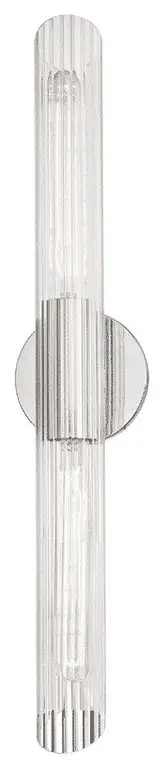 Mitzi Cecily 2-Light 25" Wall Sconce, Polished Nickel