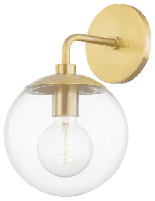 Mitzi Meadow Wall Sconce, Aged Brass