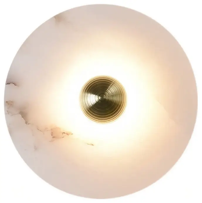 Moonshade Natural Marble Wall Sconce, 8"