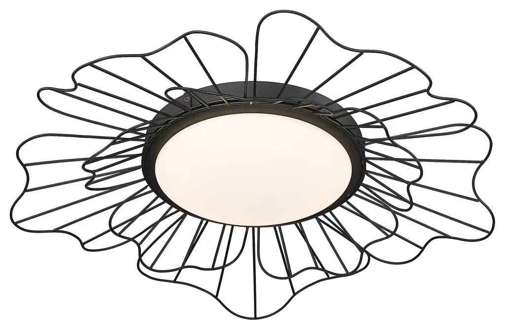 Natural Black LED Flush Mount from the Yasmin NB Collection