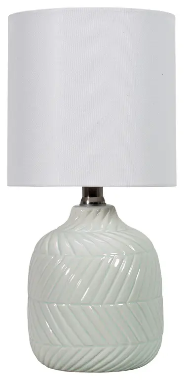 Nuloom 15" Chevron Ceramic Table Lamp