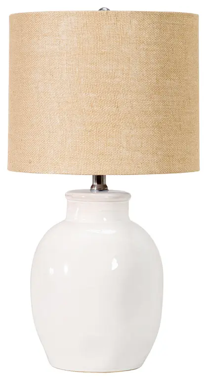 Nuloom 23" Farmhouse Ceramic Table Lamp