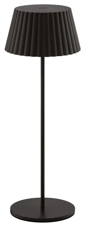 Pleat LED Table Lamp, Black