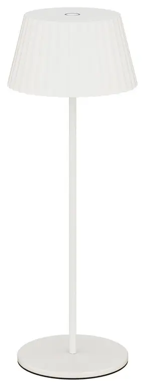 Pleat LED Table Lamp, White