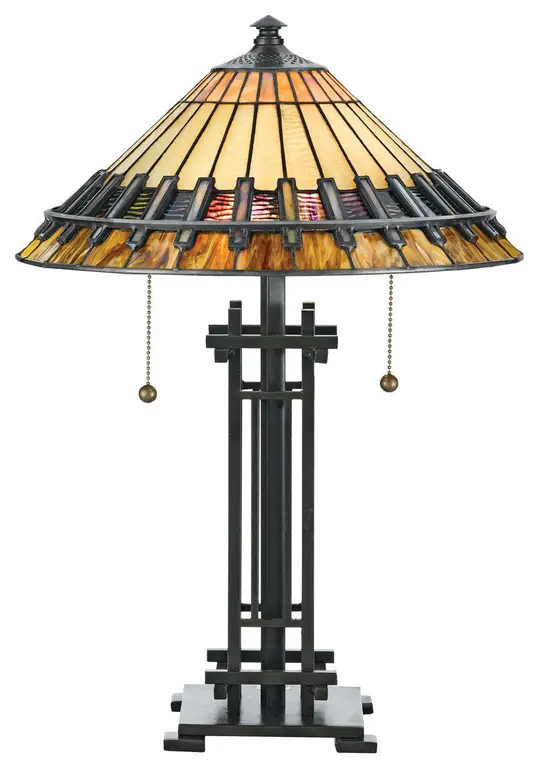 Quoizel TF489T Two Light Table Lamp Chastain Bronze Patina
