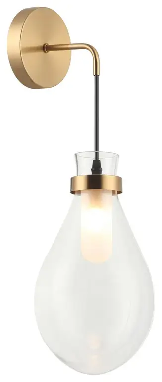 Seranna 1 Light Wall Sconce, Aged Gold Brass