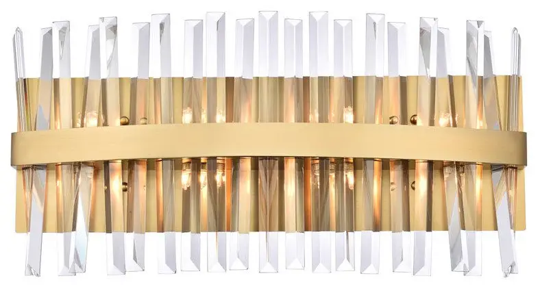 Serephina 8-Light Bath Sconce in Satin Gold