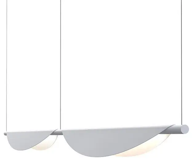 Sonneman 3122-79 Tela 79"W LED Linear Chandelier - Dove Gray