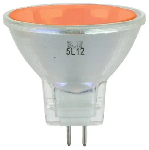 Sunlite 20W Halogen Mr11 Gu4 Mini Reflector Bulb Orange