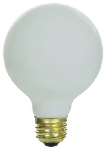 Sunlite 40 Watt G25 Globe, Medium Base, White, 4 Pack