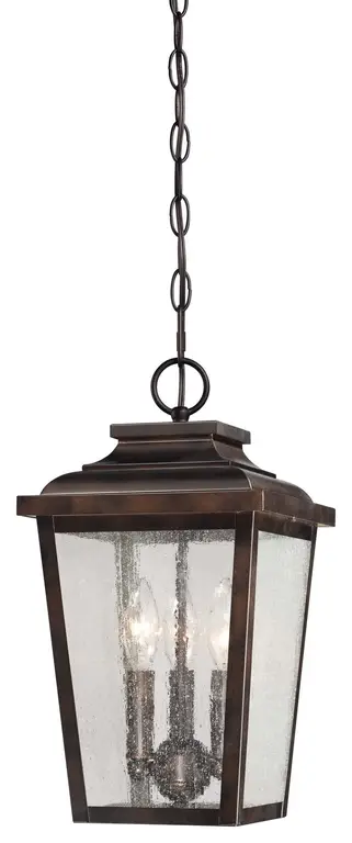 The Great Outdoors 72174-189 Irvington Manor 3 Light 8.5"W - Chelesa Bronze