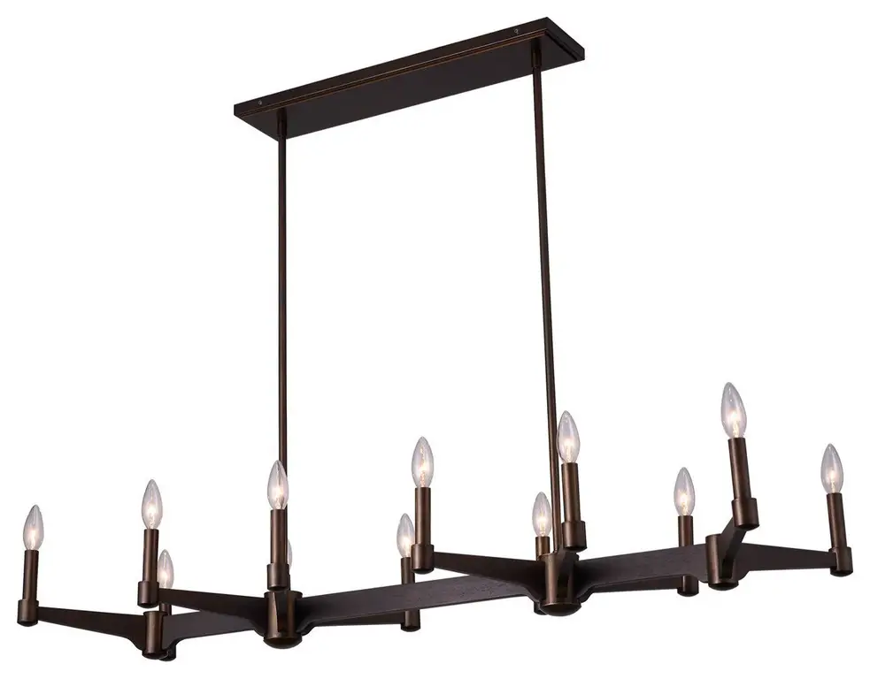 Tono 12 Light Island Pendant in Vintage Bronze