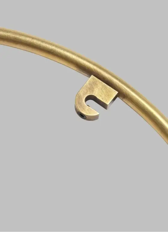 Trellis Spacer Round, Natural Brass, 18.3"W (700TRSRNGR640NB 70PGCKL)