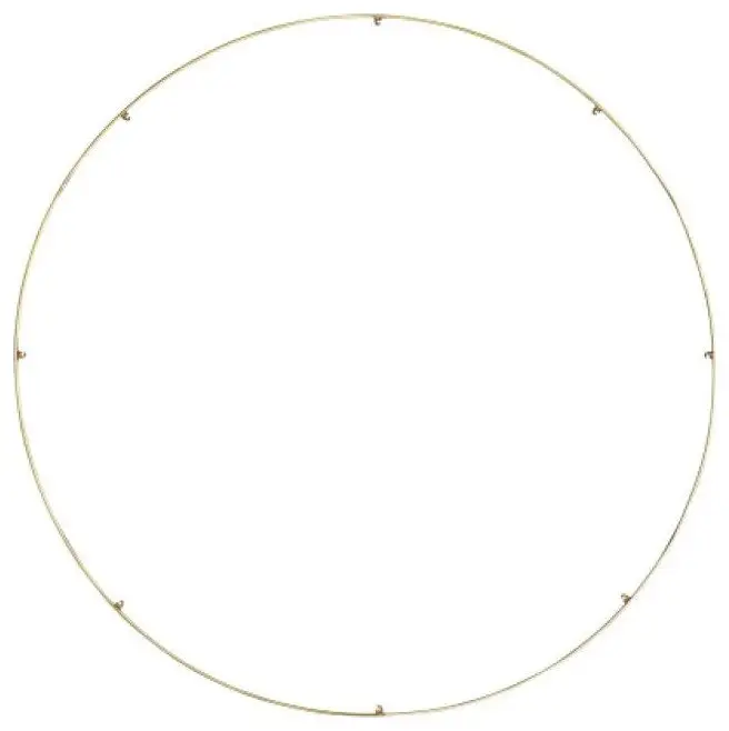Trellis Spacer Round, Natural Brass, 18.3"W (700TRSRNGR850NB 70PGCL1)