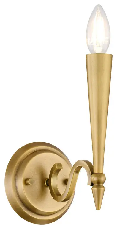 Tremont One Light Wall Sconce in Riviera Brass