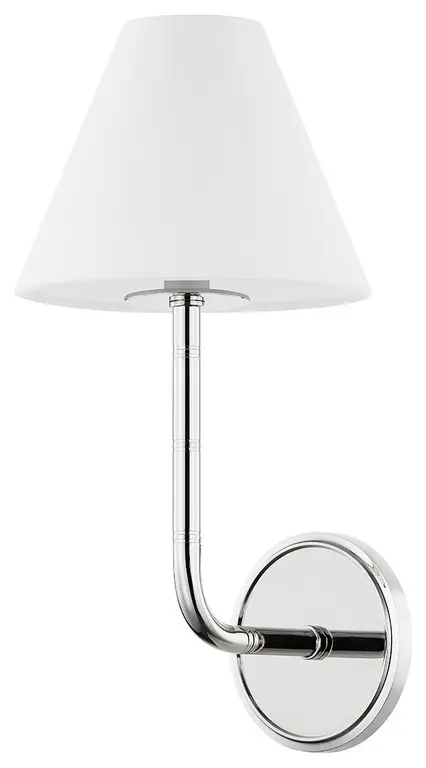Trice 1 Light Wall Sconce, Polished Nickel