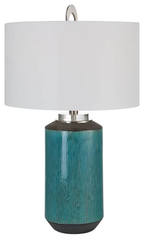 Uttermost Maui 1 Light 29" Tall Aqua Blue Table Lamp