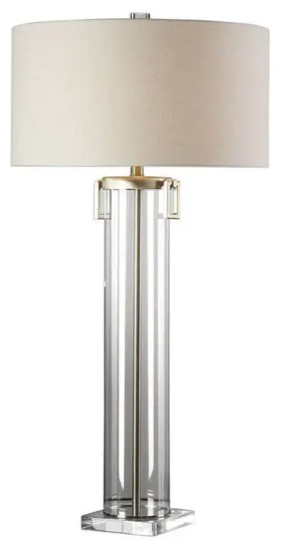 Uttermost Monette 1 Light 40" Tall Table Lamp, Tall Cylinder