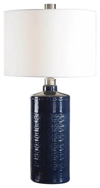 Uttermost Thalia 31" Tall Royal Blue Table Lamp