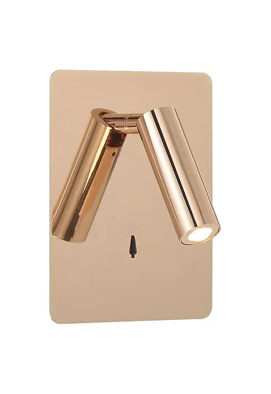 Villa LED Reading Light, Gold