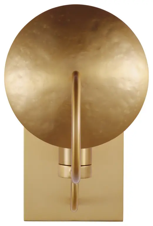 Whare One Light Wall Sconce in Burnished Brass
