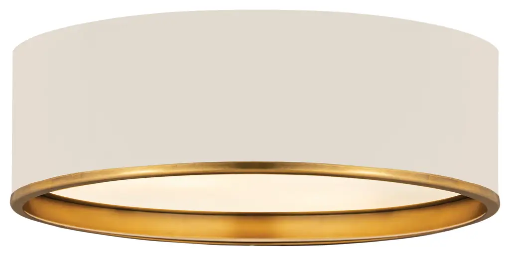 Z-Lite 2303F4-MW-RB Arlo 4 Light Flush Mount in Rubbed Brass