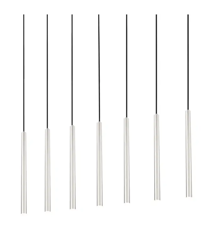 Z-Lite 919MP24-7L-LED Forest 54"W Linear Chandelier - Brushed Nickel