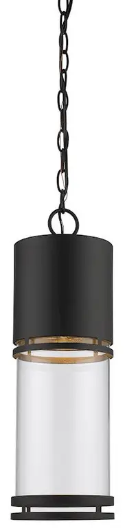 Z-Lite Luminata Outdoor LED Chain Hung Light, Bronze, Clear, 553CHB-ORBZ-LED