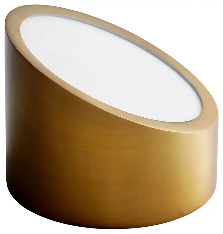 Zeepers Flush Mount, Aged Brass