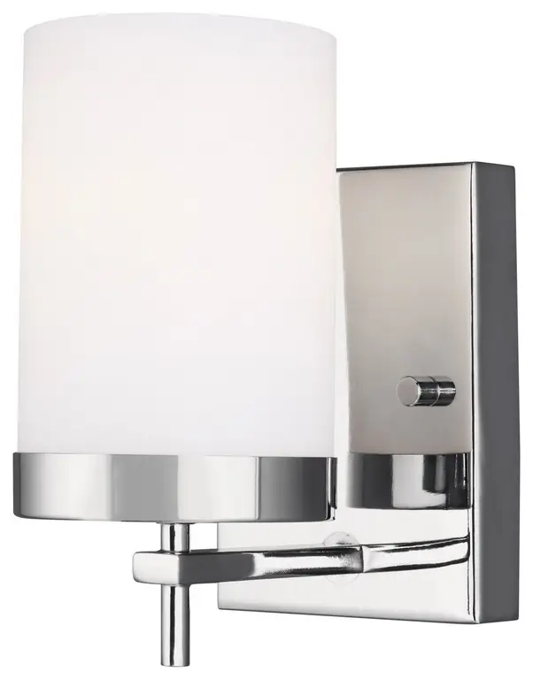 Zire One Light Wall / Bath Sconce in Chrome