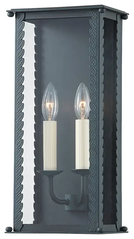 Zuma 2-Light Outdoor Wall Sconce, Verdigris